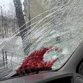 В Каунасе на машины падают банки с вареньем