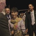 Mianmaro opozicijos lyderė Aung San Suu Kyi pradėjo istorinę kelionę po Europą