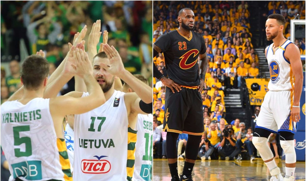 Kaip atrodytų olimpinis trijulių krepšinis su NBA žvaigždėmis (DELFI ir Getty Images nuotr.)
