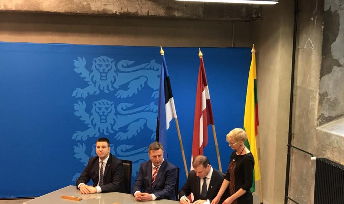 Baltic PMs in Tallinn signed an agreement on the development of the railway Rail Baltica