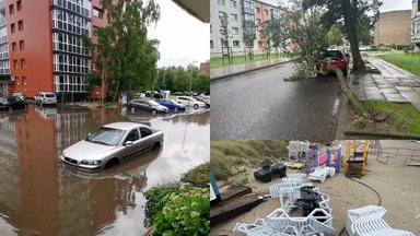 Draudikai skaičiuoja negailestingos audros žalą: nuostoliai siekia šimtus tūkstančių eurų