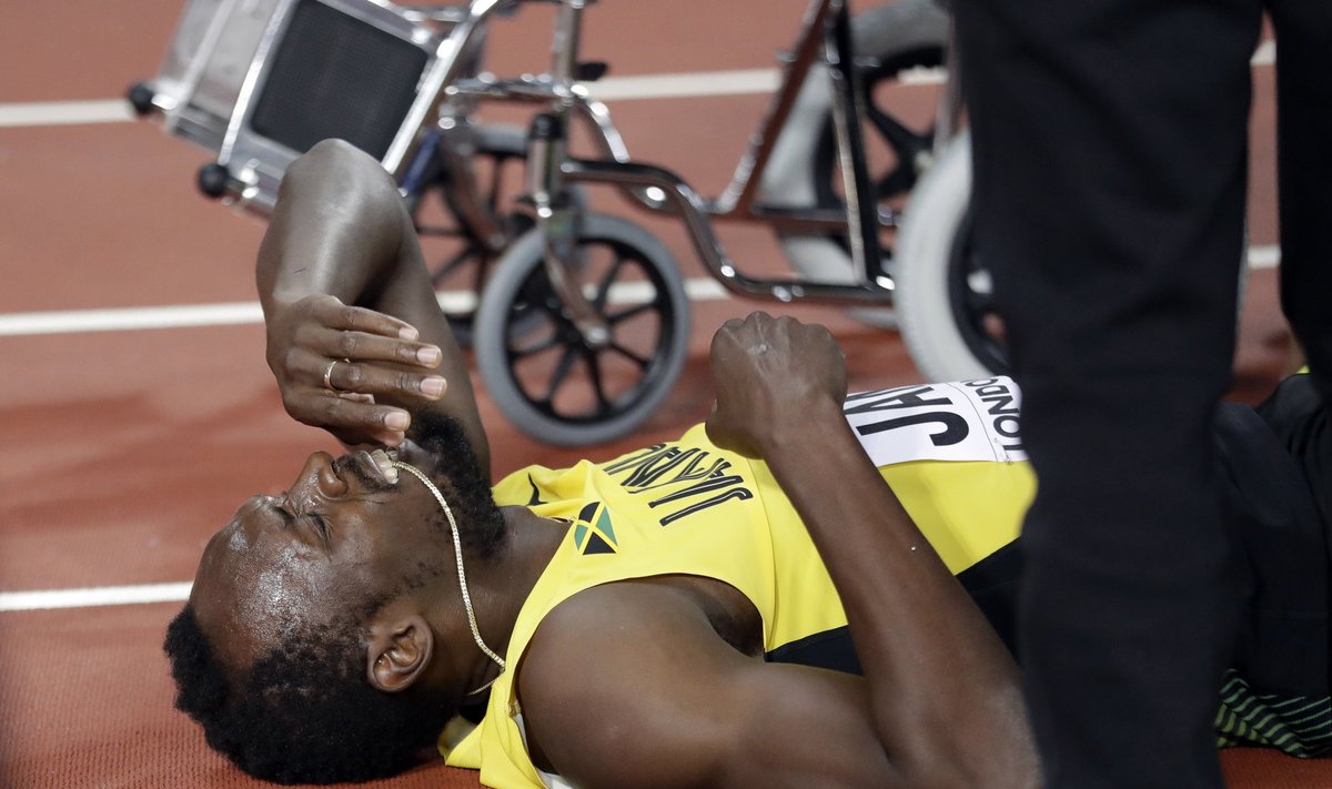 Pasaulio čempionato 4 po 100 m estafetės bėgimo finalas ir U. Bolto trauma