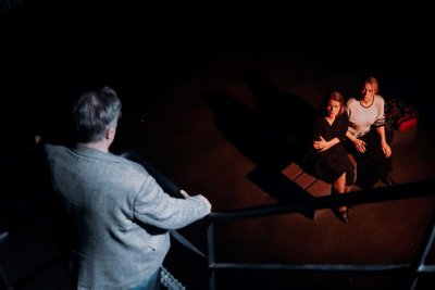 Šeimyninės scenos. Repeticija. Jevgenija Gladij. Anžele Bizunovič. Sergej Zinovjev.