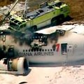 Šeštadienį San Francisko oro uoste sudužo lėktuvas - 2 keleiviai žuvo, 182 sužeisti