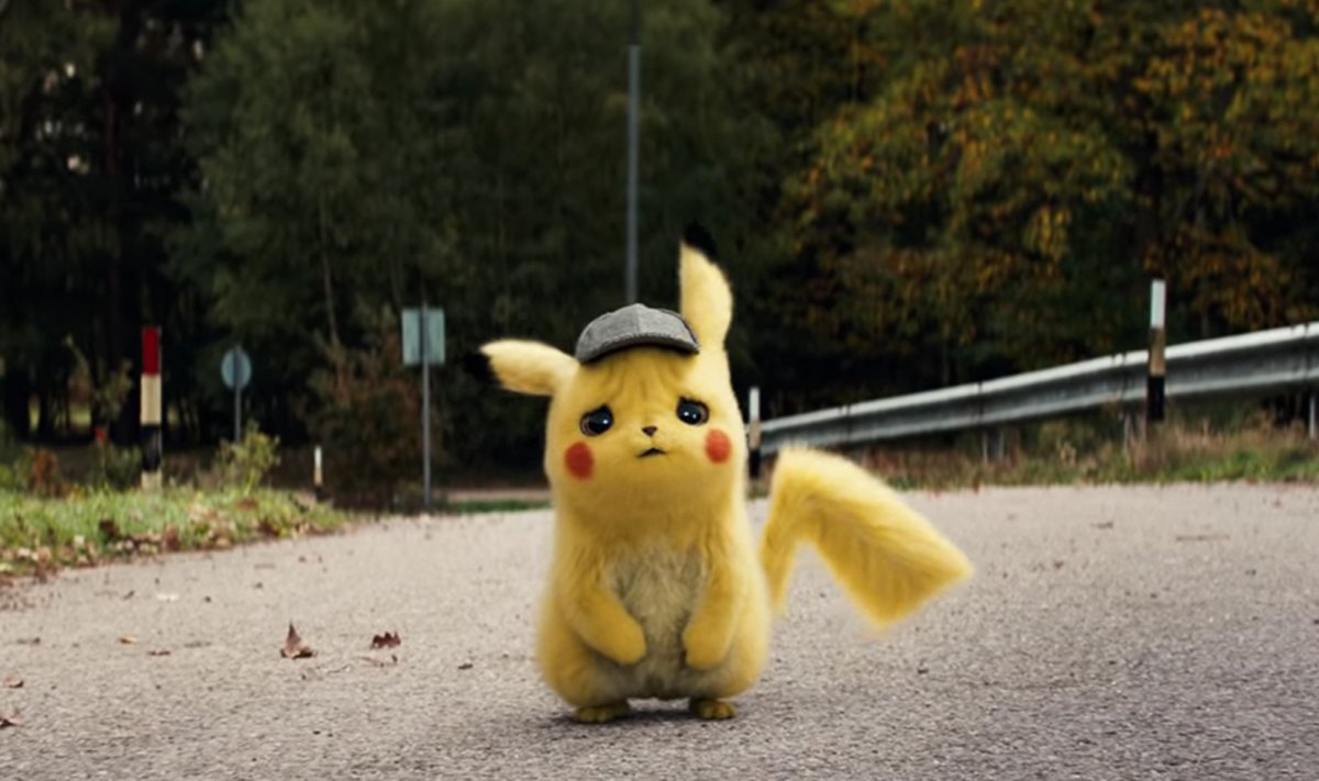 Kadras iš filmo "Pokemon: detektyvas Pikachu"