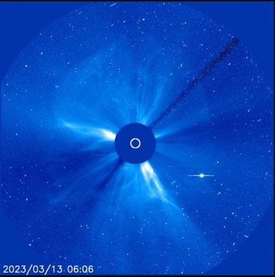 Galingas Saulės vainikinės masės išsiveržimas buvo nukreiptas į Merkurijų. NASA nuotr.