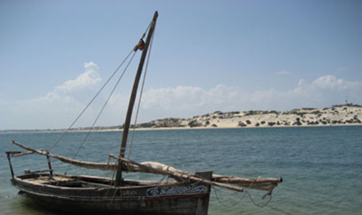 Tradicinė valtis, Lamu salos, Kenija