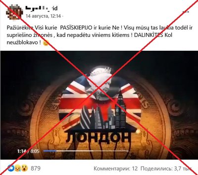 Российская политическая партия распространяет фейки о коронавирусе: готовится геноцид человечества