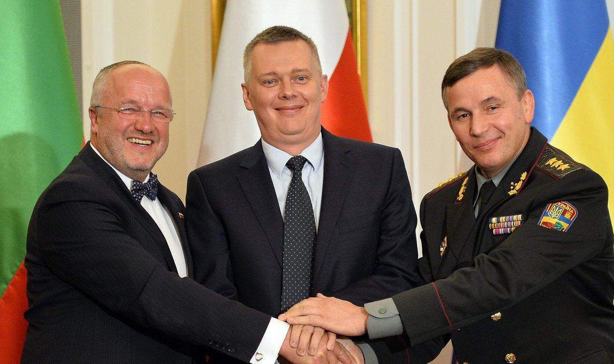Lithuanian, Polish and Ukrainian defence ministers