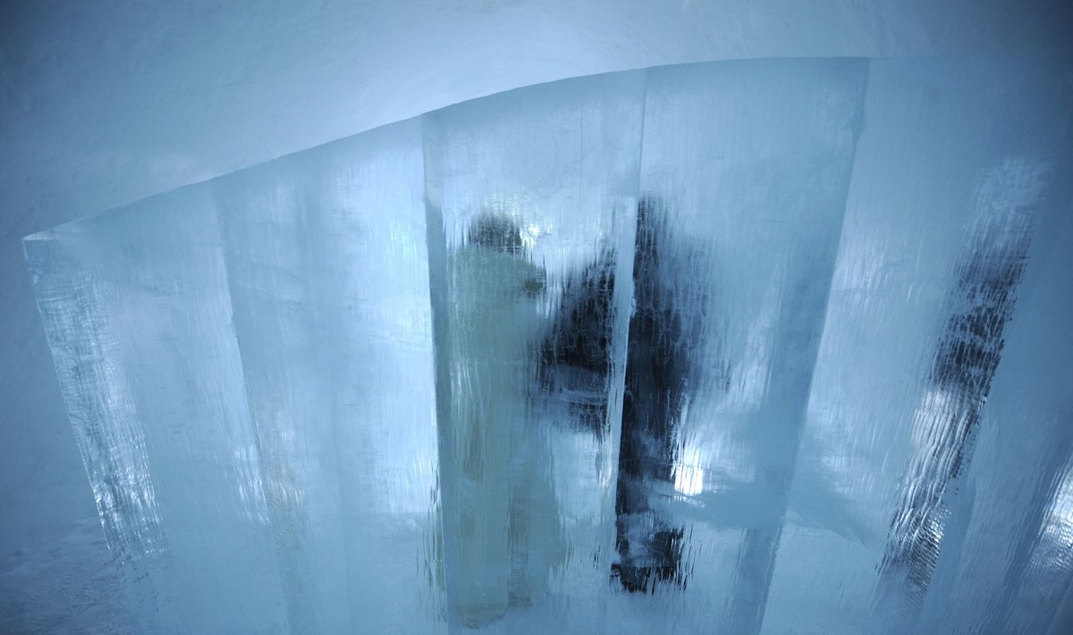 Laplandijoje įrengta ledo bažnyčia