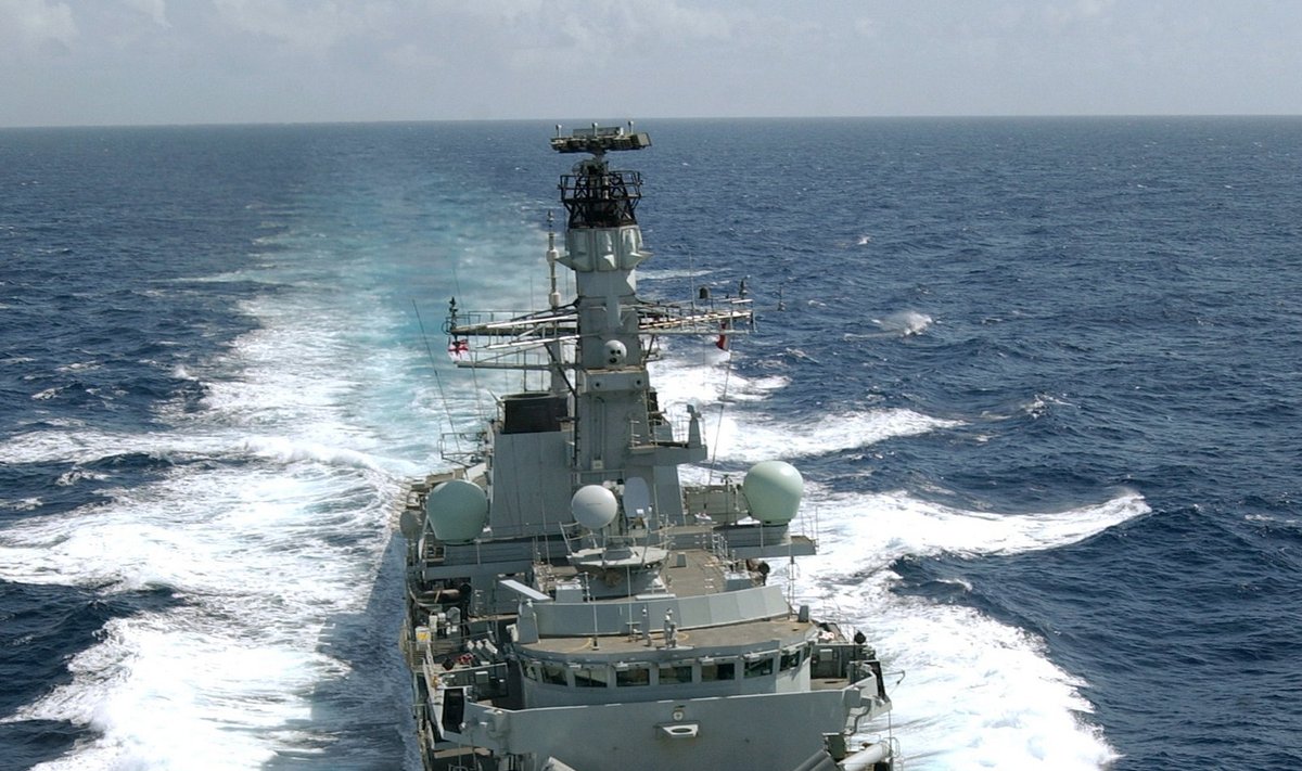 Britų karo laivas "HMS Portland"