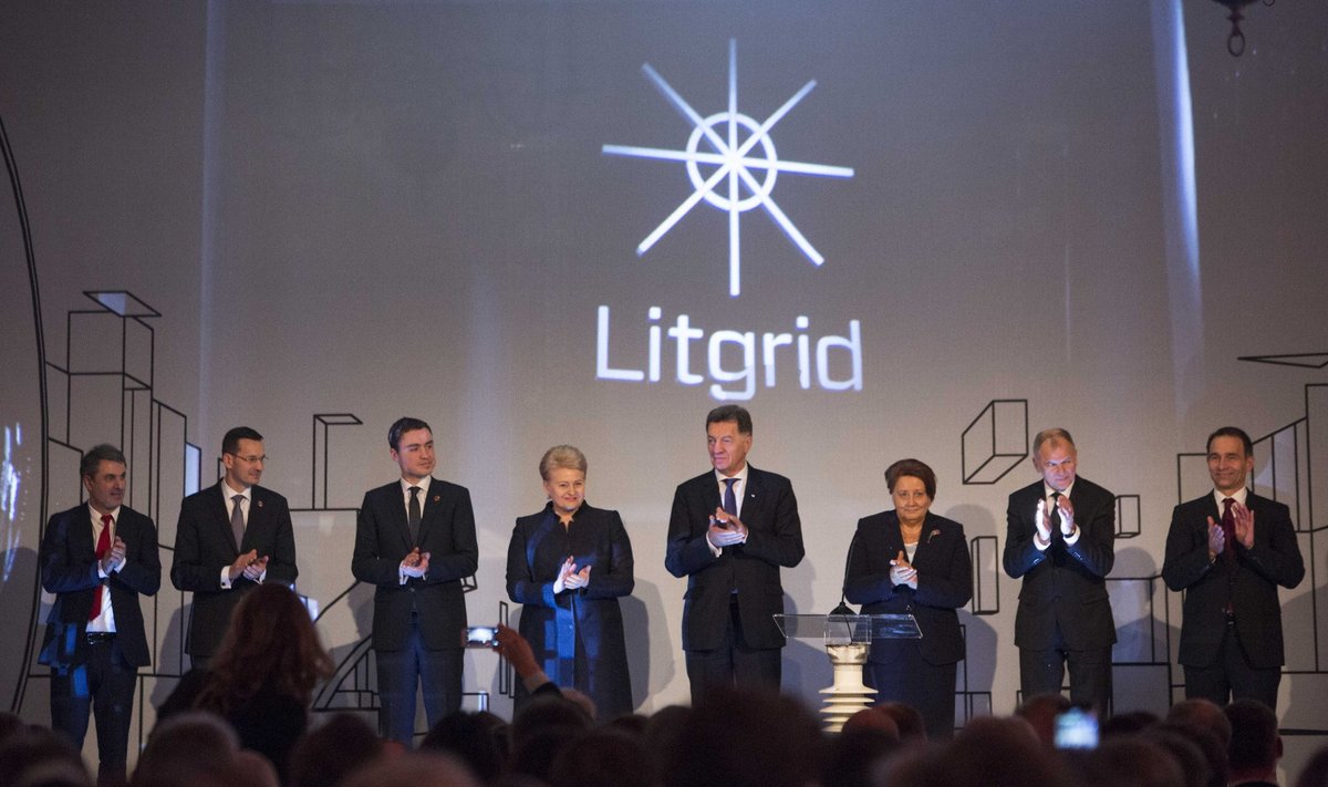 Lithuanian and Baltic leaders inaugurating power interconnections