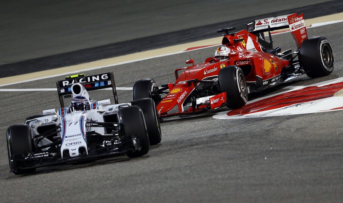 Felipe Massa ir Sebastianas Vettelis