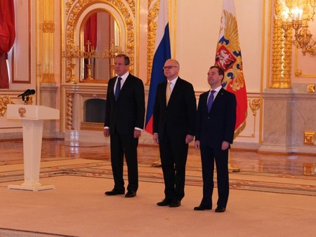 Sergejus Lavrovas, Renatas Norkus, Dmitrijus Medvedevas