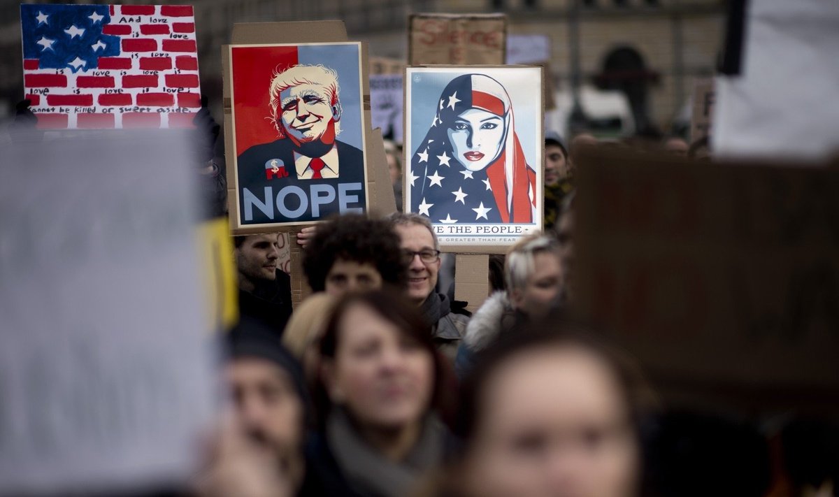 Protestai prieš D. Trumpo imigracijos politiką