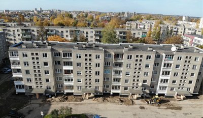Draugystės g. 25A, Marijampolėje esantis daugiabutis iki renovacijos