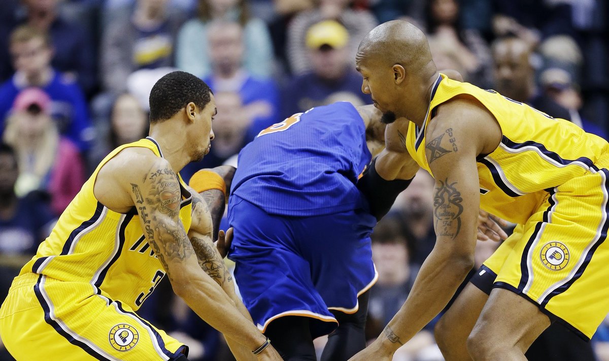 "Knicks" ir "Pacers" klubų dvikova NBA lygoje