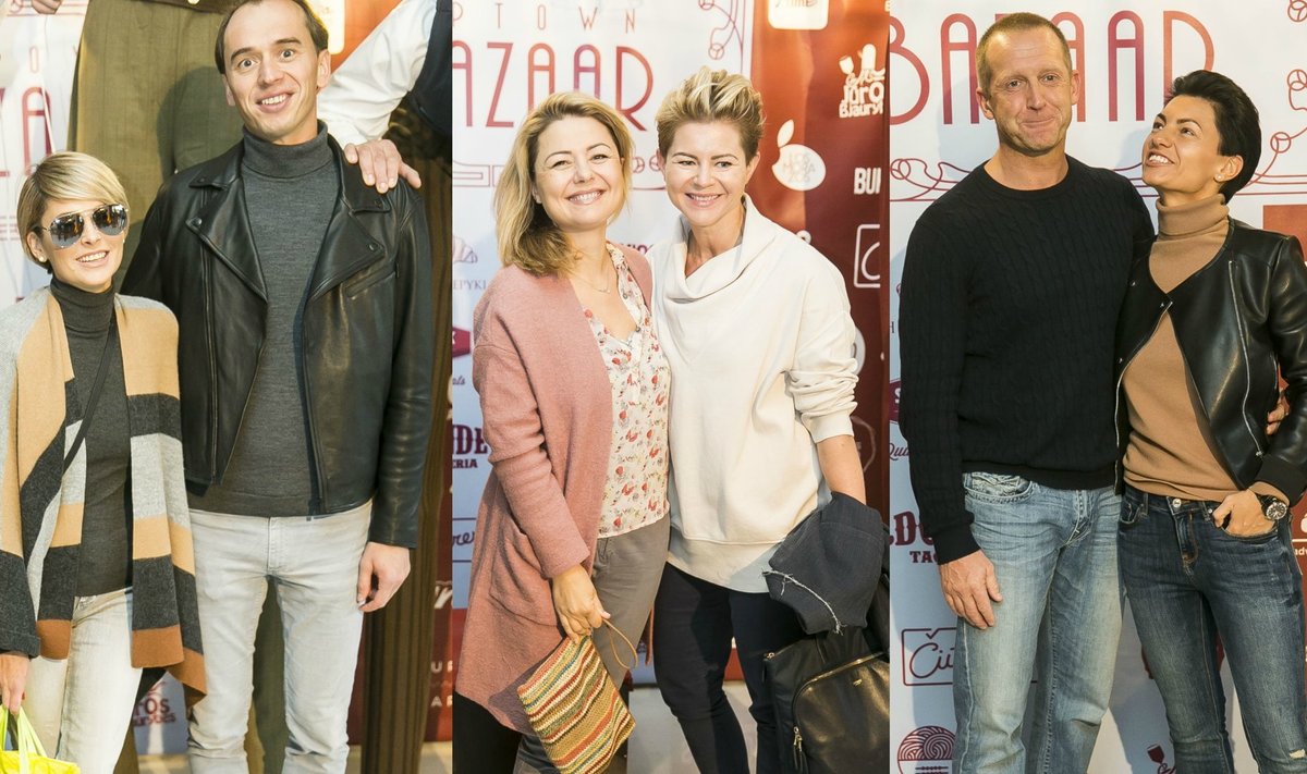 Agnė Jagelavičiūtė su vyru, Beata Nicholson su sese,  Martynas Tyla ir Neringa Zeleniūtė