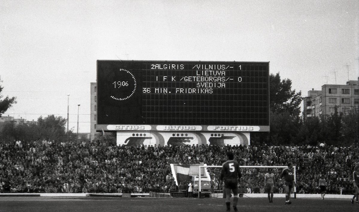1989 metų rungtynės: Vilniaus "Žalgiris" – Goteborgo IFK