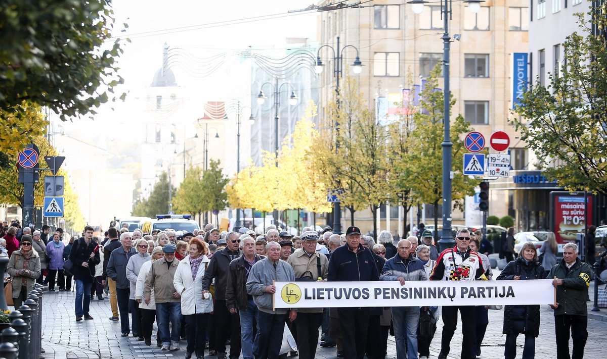 Pensioners meeting in Vilnius