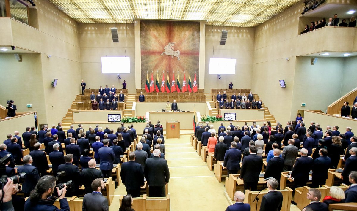 The first session of the newly elected Seimas for 2016-2020