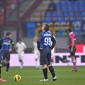 Italijos futbolo pirmenybėse - „Inter“ futbolininkų lygiosios