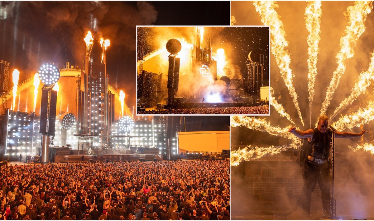 "Rammstein" koncerto Vilniuje akimirkos