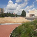 Utenos centre atsiradę smėlio kalnai sukėlė susidomėjimą: ar bus sekama Vilniaus pavyzdžiu?