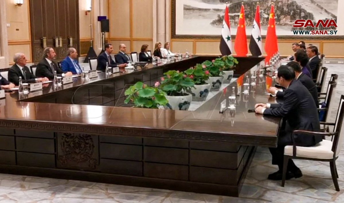 Kinijos ir Sirijos prezidentų susitikimas