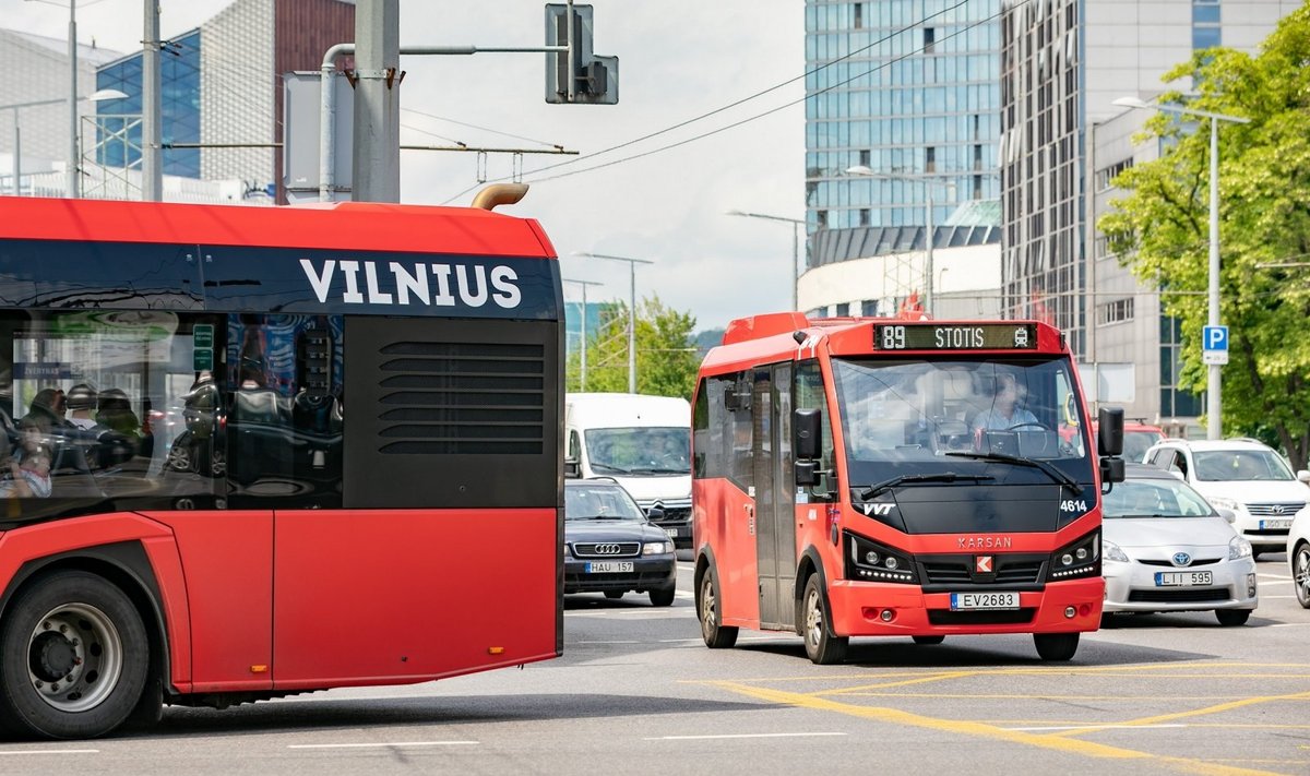 Viešojo transporto planai Vilniuje.
