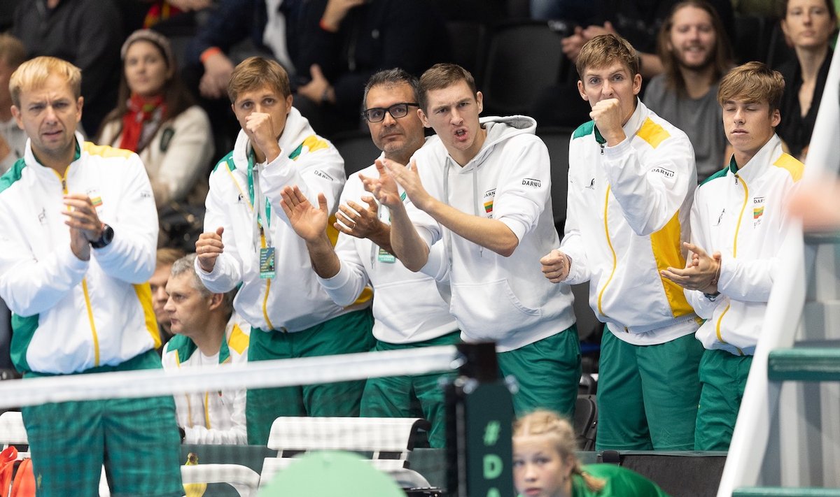 Lietuvos teniso rinktinė / FOTO: LTS