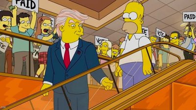 Homeris Simpsonas ir Donaldas Trumpas