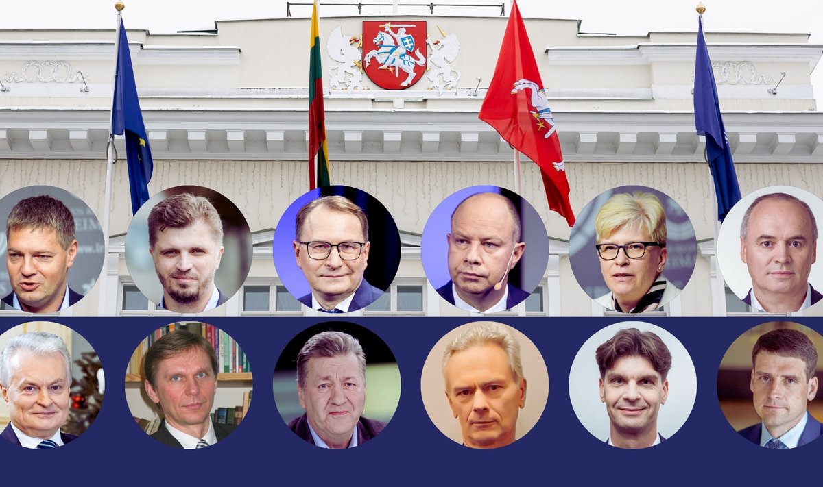 VRK registruoti pretendentai į kandidatus prezidento rinkimuose.