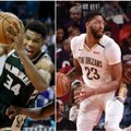 NBA naktis: Antetokounmpo išplėšė pergalę Šarlotėje, Davisas ir „Pelicans“ pažemino „Rockets“