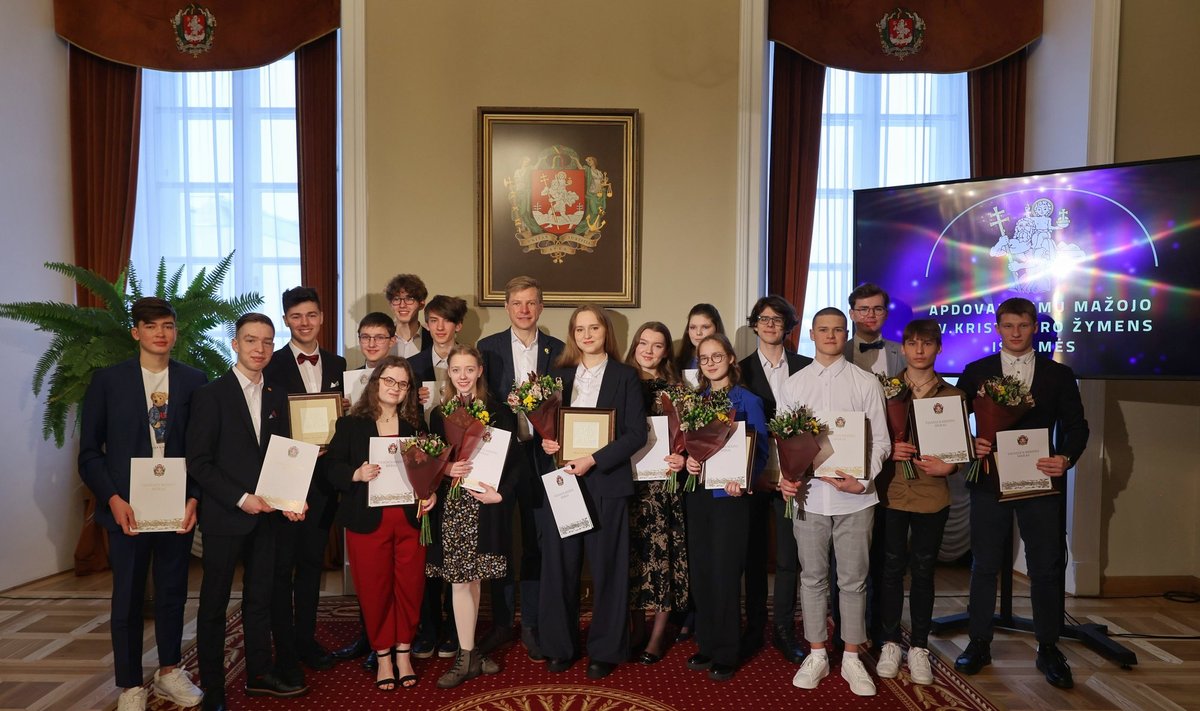 Jauniesiems Vilniaus garsintojams išdalinti Mažųjų Kristoforų apdovanojimai