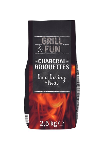 „Grill&Fun” medžio anglių briketai (2,29 Eur/2,5 kg) kasdien visose „Lidl“ parduotuvėse.