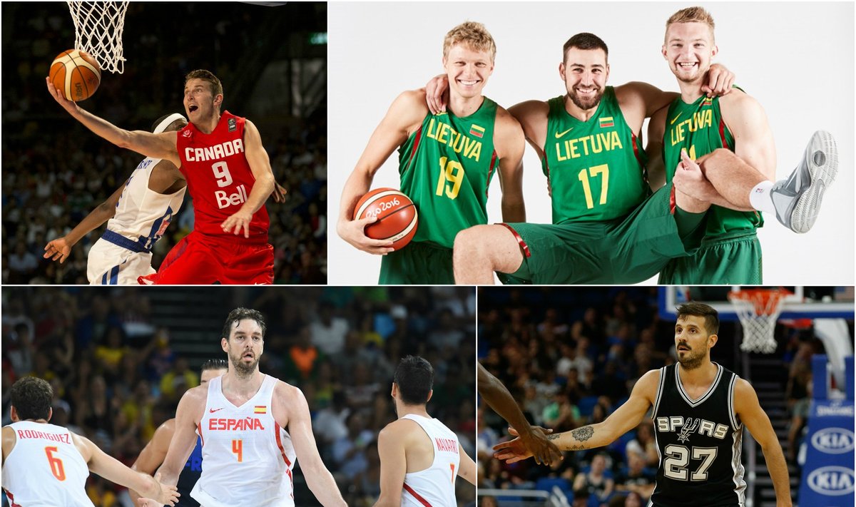 NBA lygoje – rekordinis užsieniečių skaičius (FIBA, Scanpix ir Vida Press nuotr.)
