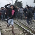 Makedonijos pasienyje - susirėmimai su migrantais: panaudotos ašarinės dujos