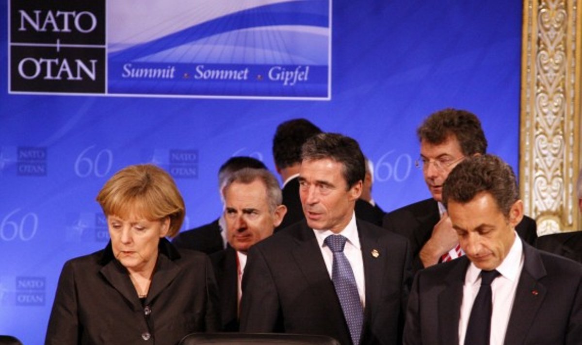 Angela Merkel, Anders Fogh Rasmussen, Nicolas Sarkozy