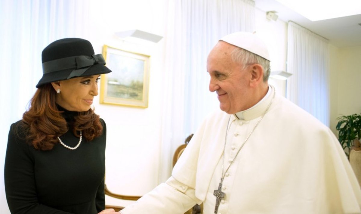 Cristina Kirchner ir popiežius Pranciškus
