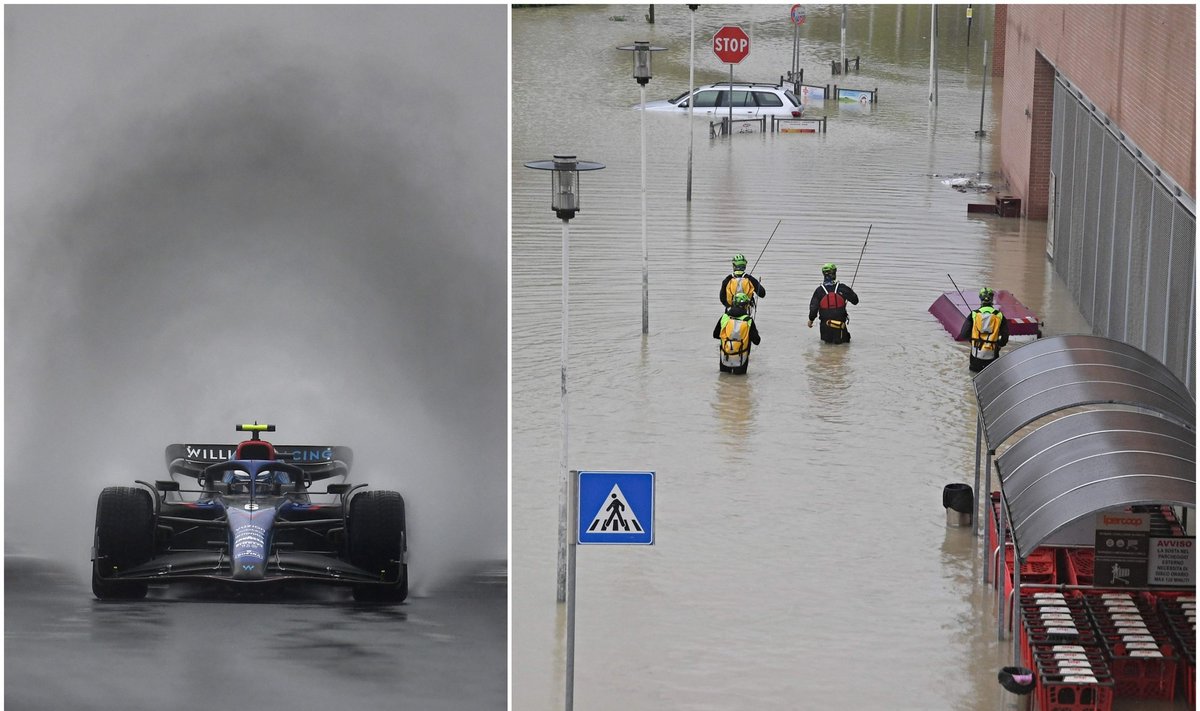 Potvyniai Italijoje privertė atšaukti F1 etapą