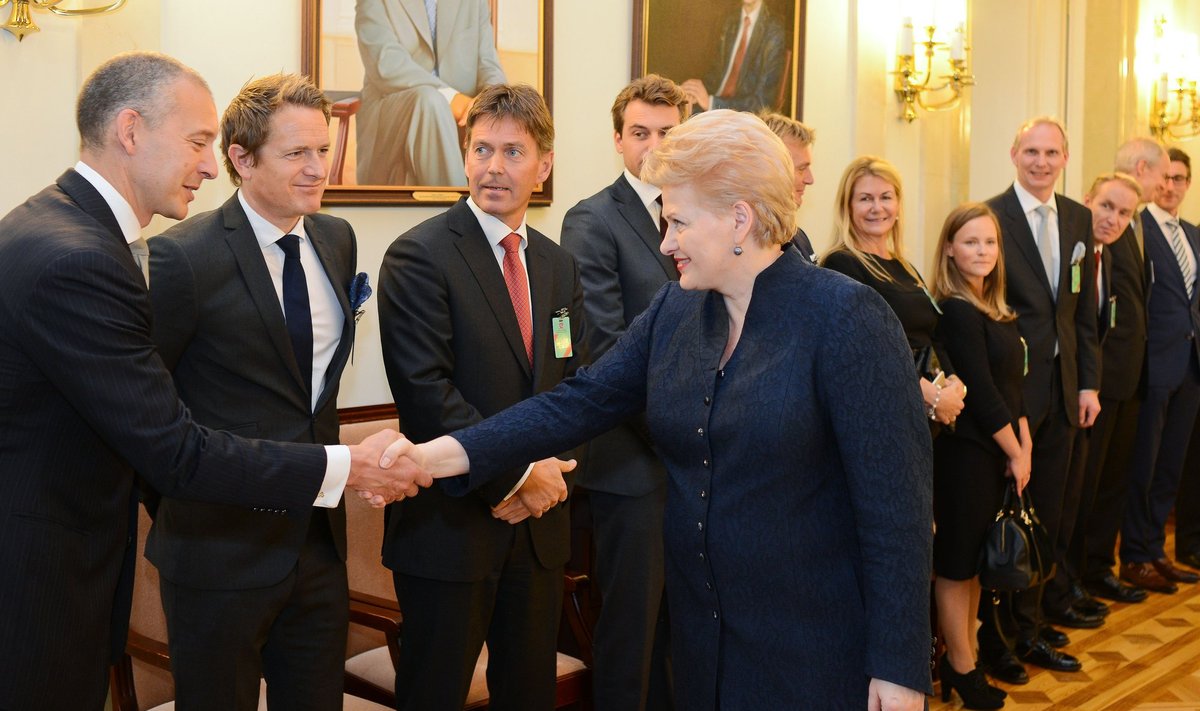 President Dalia Grybauskaitė met with the heads of Norwegian business companies and investment funds