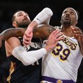 „Pelicans“ su Valančiūnu patriukšmavo Los Andžele – sutriuškinti klaidose skendęs Jamesas ir „Lakers“