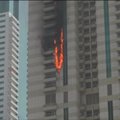 Dubajuje kilo gaisras viename iš dangoraižių