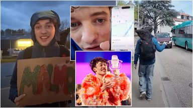 Laimėtojas Nemo į „Euroviziją“ Malmėje keliavo autostopu: naktis viešbučio vestibiulyje, telefono praradimas ir kiti nuotykiai