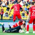 Lietuvos futbolo rinktinės žaidėjai apgailestavo, kad gerai žaisdami neišnaudojo progų