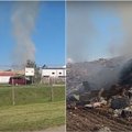 Užsiliepsnojo Zabieliškio regioninis sąvartynas: gaisro priežastys kol kas nežinomos