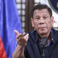 Filipinų prezidentas izoliuojasi po kontakto su COVID užsikrėtusiu asmeniu