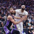 Saboniui mačas baigėsi anksčiau laiko, bet „Kings“ dramatiškai palaužė „Lakers“