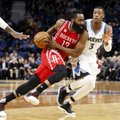 NBA naktis: „Rockets“ pergalių serija nutrūko Minesotoje, „Trail Blazers“ sutriuškino čempionus